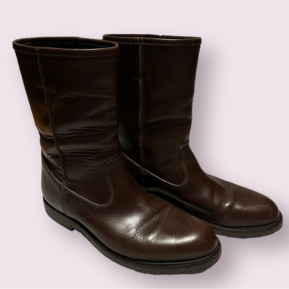 Gucci Brown Leather Boots - Picture 1 of 4